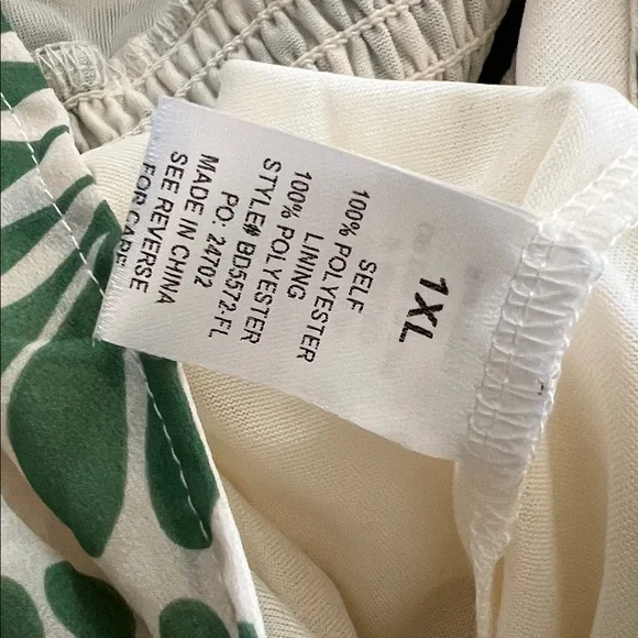 Baltic Born Kimono Midi Dress Green Print NWT Size 1XL - Picture 13 of 13